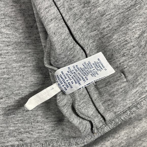 Polo Ralph Lauren Bomber Jacket Mens Medium Zip Up Sweatshirt Stretch Gray - Picture 9 of 16